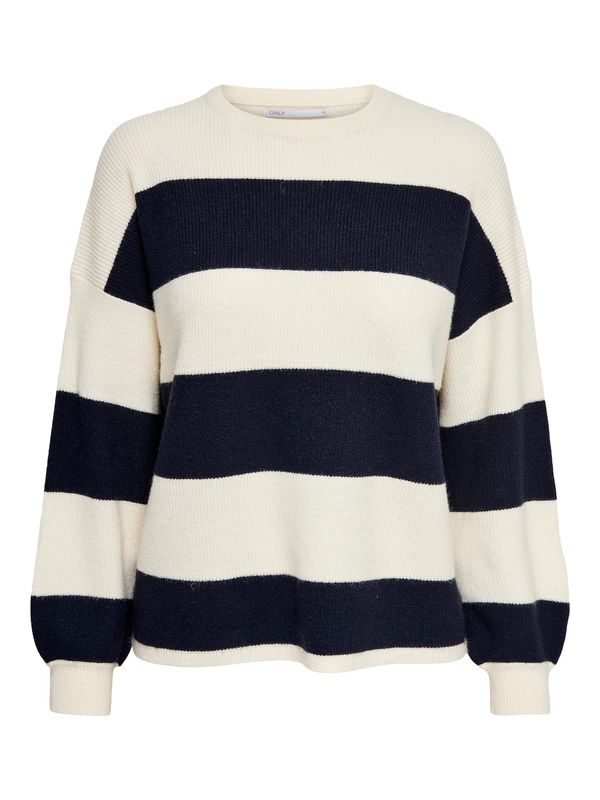 ONLY ONLY Pulover 'Atia'  morsko plava / vuneno bijela