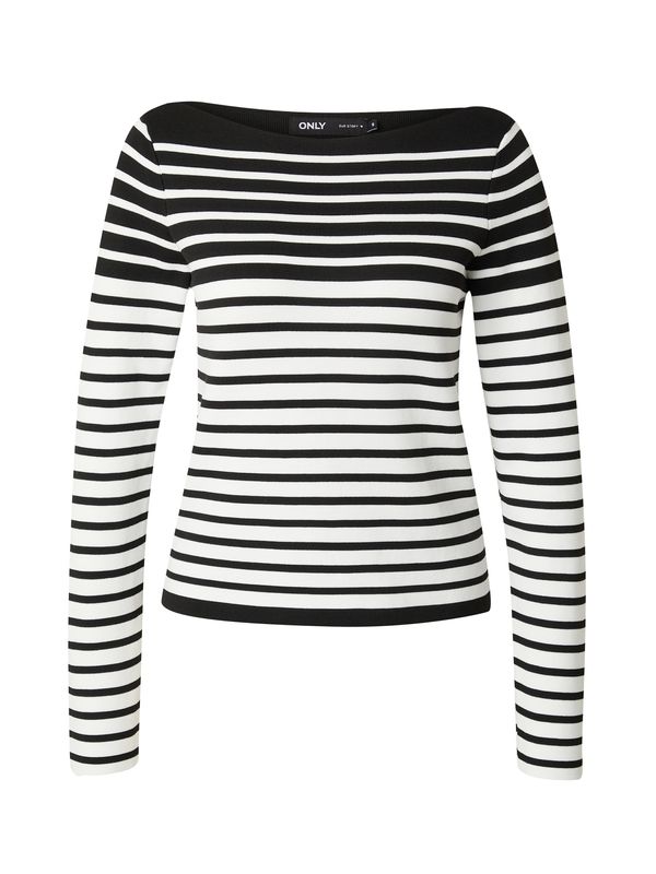 ONLY ONLY Pulover 'CAMILLO'  crna / bijela