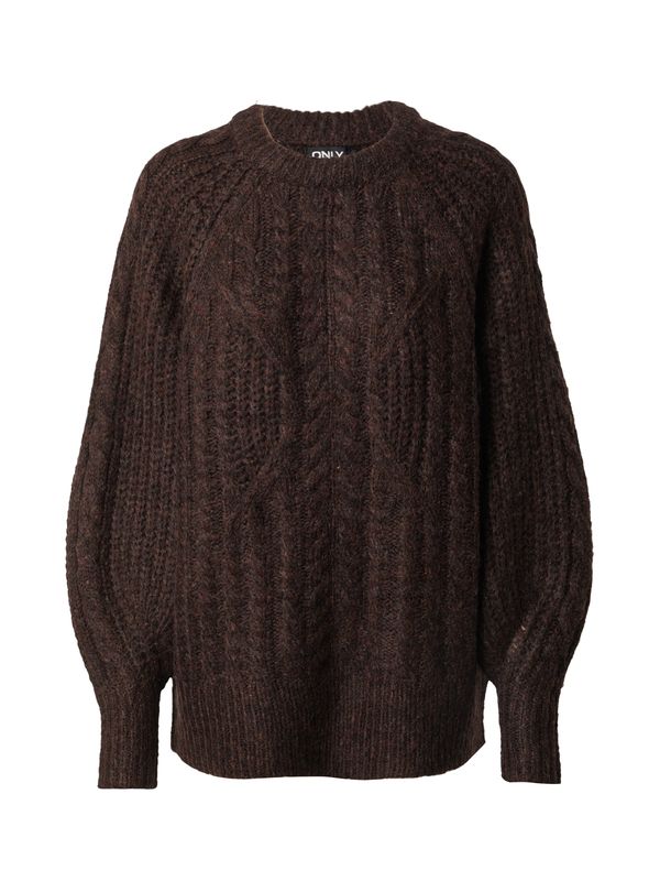ONLY ONLY Pulover 'CHUNKY'  smeđa