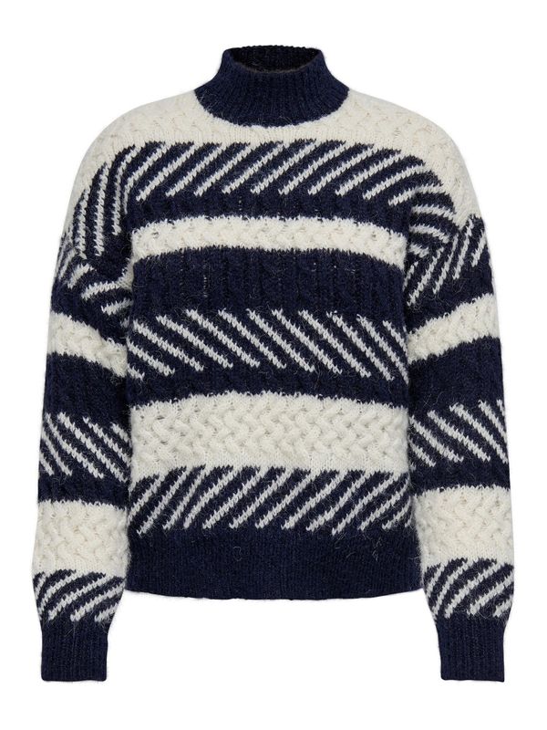 ONLY ONLY Pulover 'DOLORES'  noćno plava / bijela