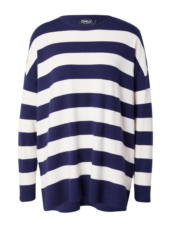 ONLY ONLY Pulover 'Ibi'  morsko plava / bijela