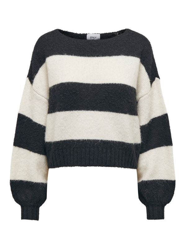 ONLY ONLY Pulover 'ONLAYA'  crna / bijela