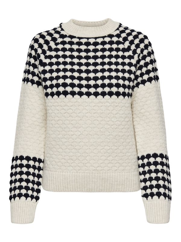 ONLY ONLY Pulover 'ONLCANADA'  bež siva / crna