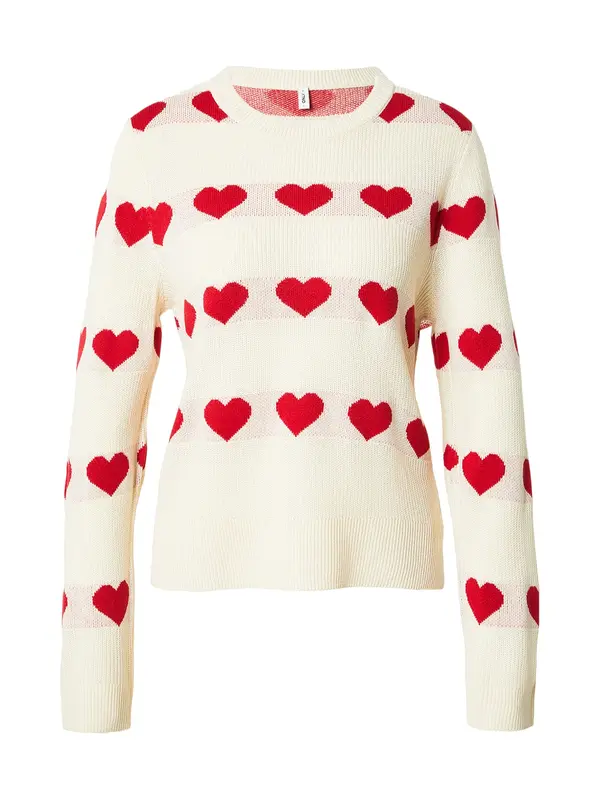 ONLY ONLY Pulover 'ONLELYNA'  boja pijeska / tamno crvena