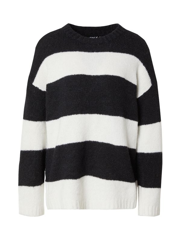 ONLY ONLY Pulover 'ONLFILONE'  crna / bijela