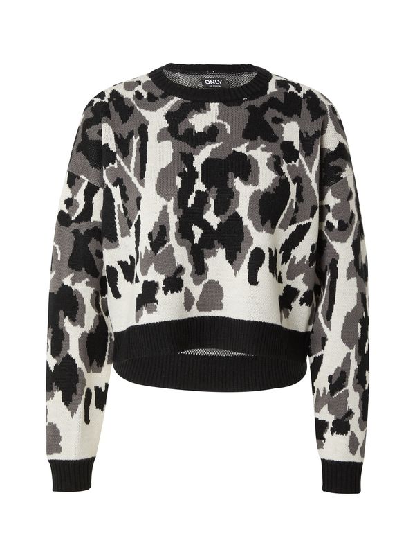ONLY ONLY Pulover 'ONLFLAIR'  tamo siva / crna / bijela