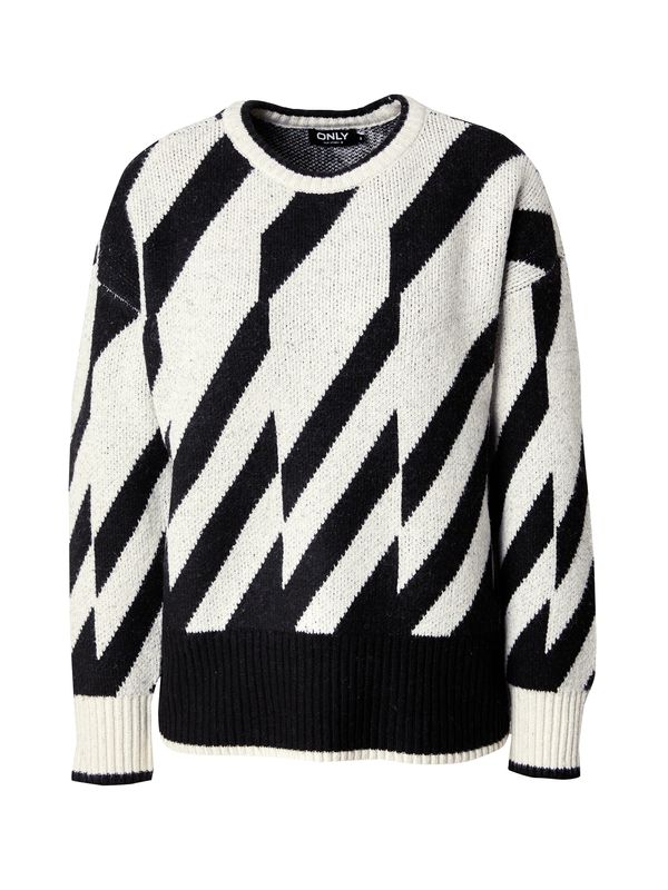 ONLY ONLY Pulover 'ONLJUDE'  crna / bijela