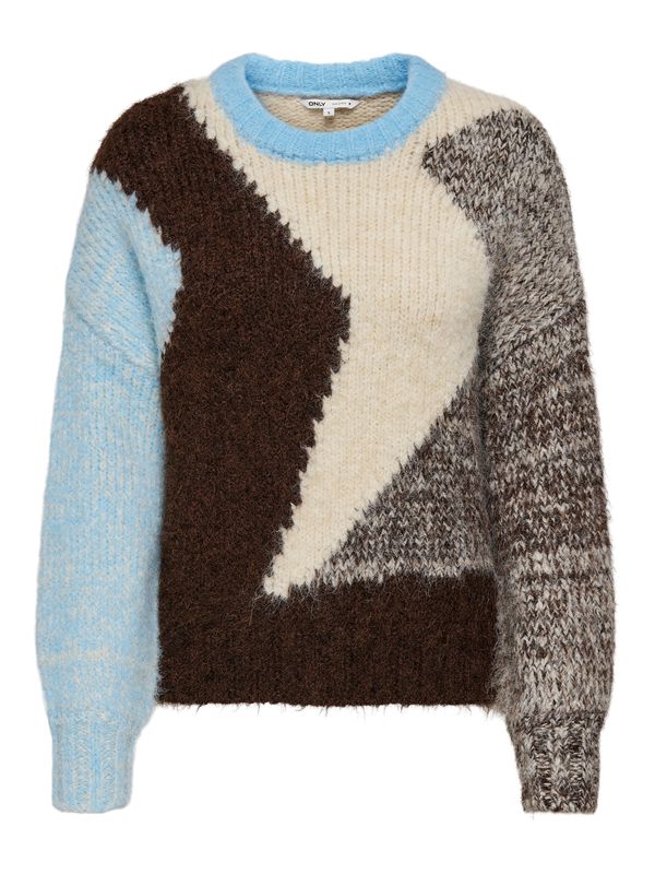 ONLY ONLY Pulover 'ONLSANTOS'  svijetloplava / tamno plava / vuneno bijela