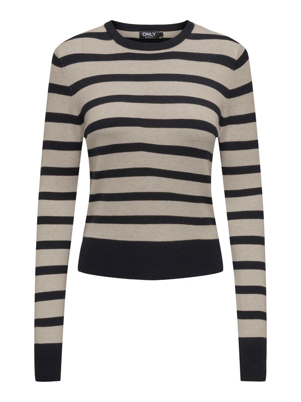 ONLY ONLY Pulover 'ONLVENICE LIFE'  bež siva / crna