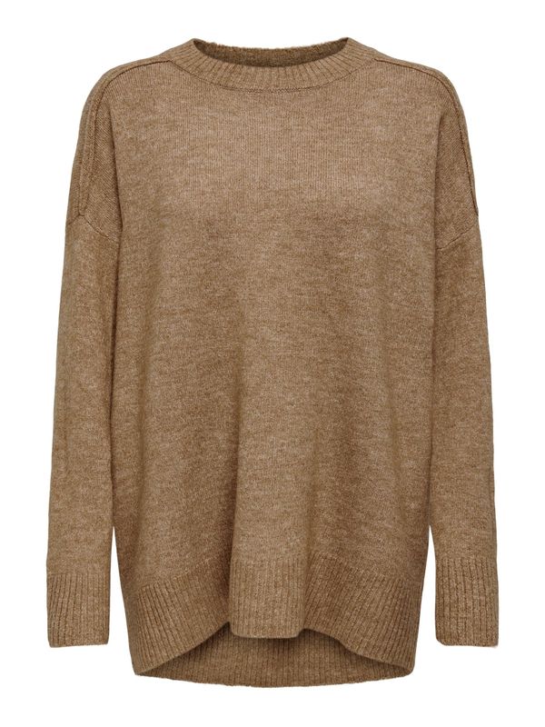 ONLY ONLY Pulover  smeđa melange