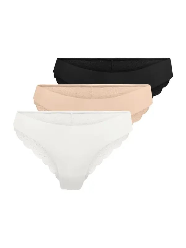 ONLY ONLY Slip 'ONLCHLOE'  bež / crna / bijela