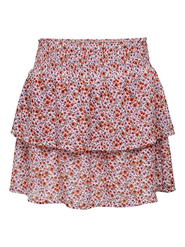 ONLY ONLY Suknja 'Ann Star'  ljubičasta / crvena / crna / bijela