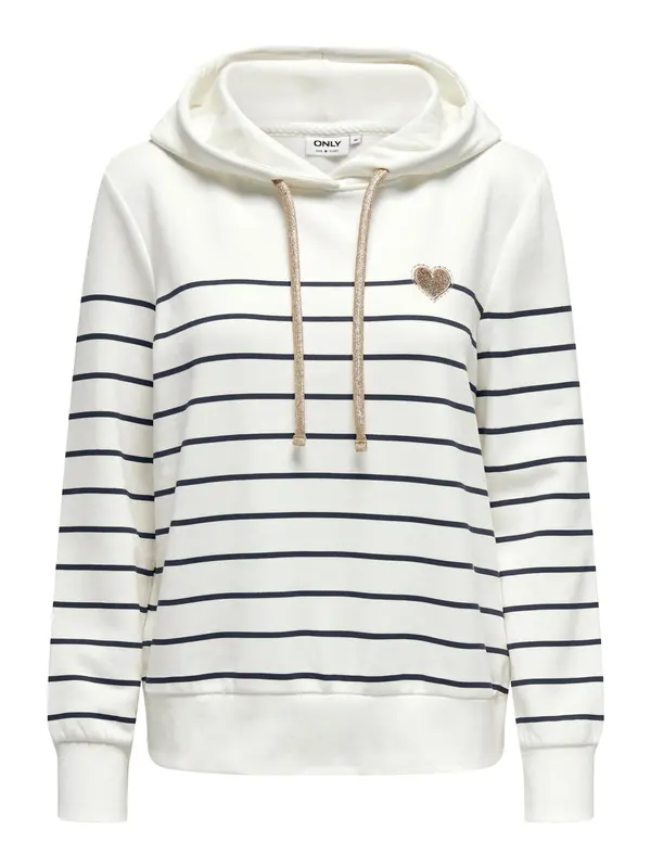 ONLY ONLY Sweater majica 'ONLADELLE'  smeđa / crna / bijela