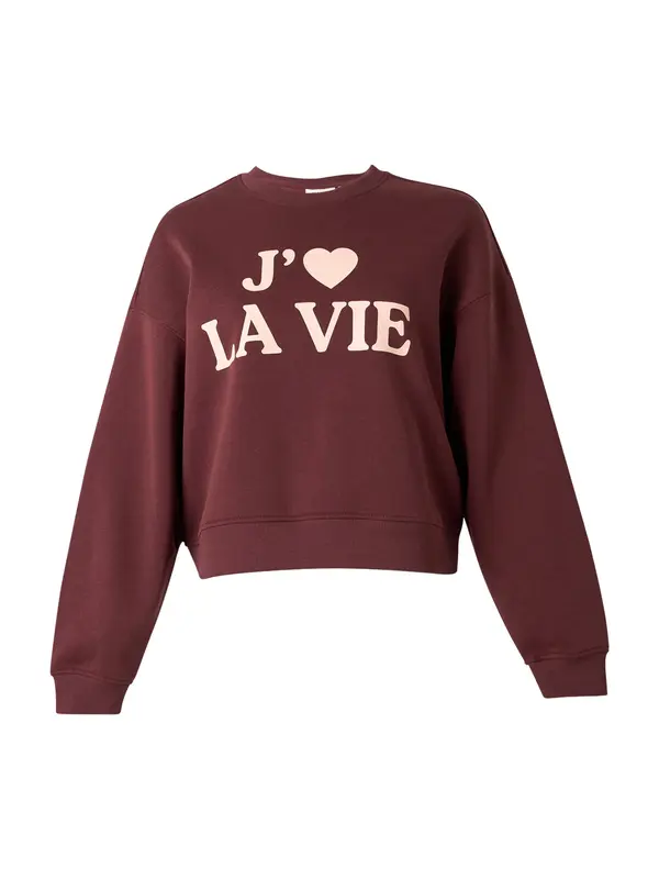 ONLY ONLY Sweater majica 'ONLBEST'  čokolada / rosé
