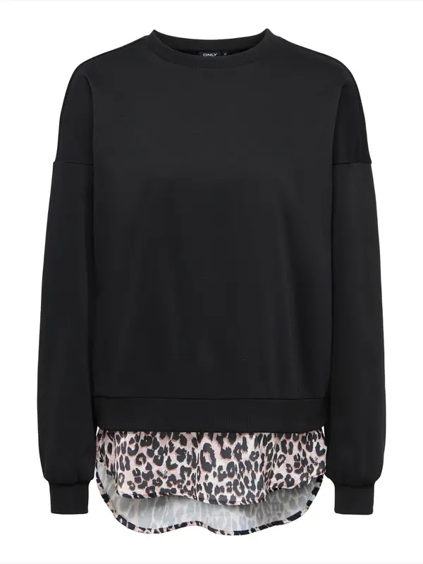 ONLY ONLY Sweater majica 'ONLBROOKE'  bež / boja pijeska / crna