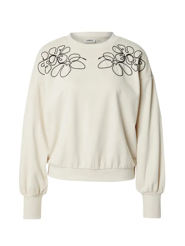 ONLY ONLY Sweater majica 'ONLBrooke'  bež / crna