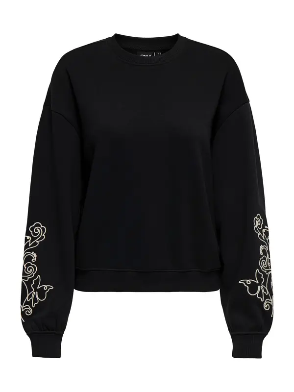 ONLY ONLY Sweater majica 'ONLBROOKE'  boja pijeska / crna