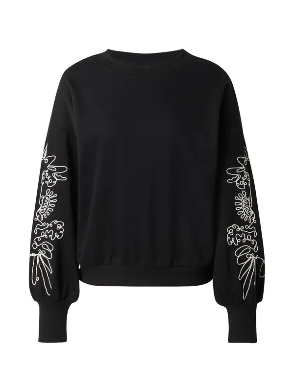 ONLY ONLY Sweater majica 'ONLBROOKE'  crna / bijela