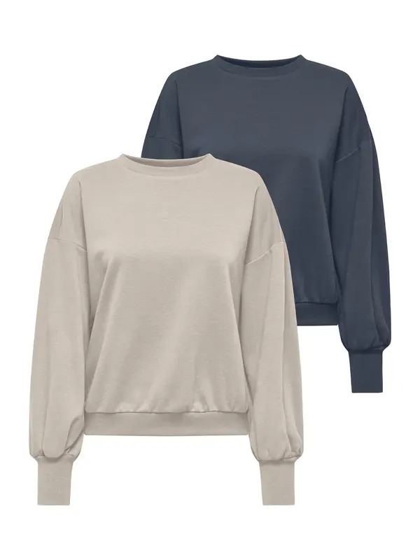 ONLY ONLY Sweater majica 'ONLBROOKE'  mornarsko plava / svijetlosiva