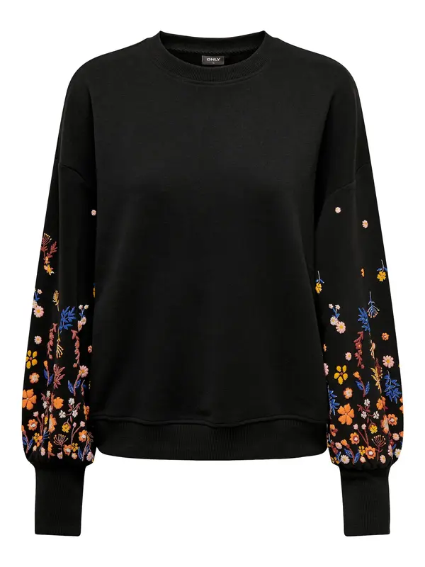 ONLY ONLY Sweater majica 'ONLBrooke'  plava / narančasta / crna / bijela