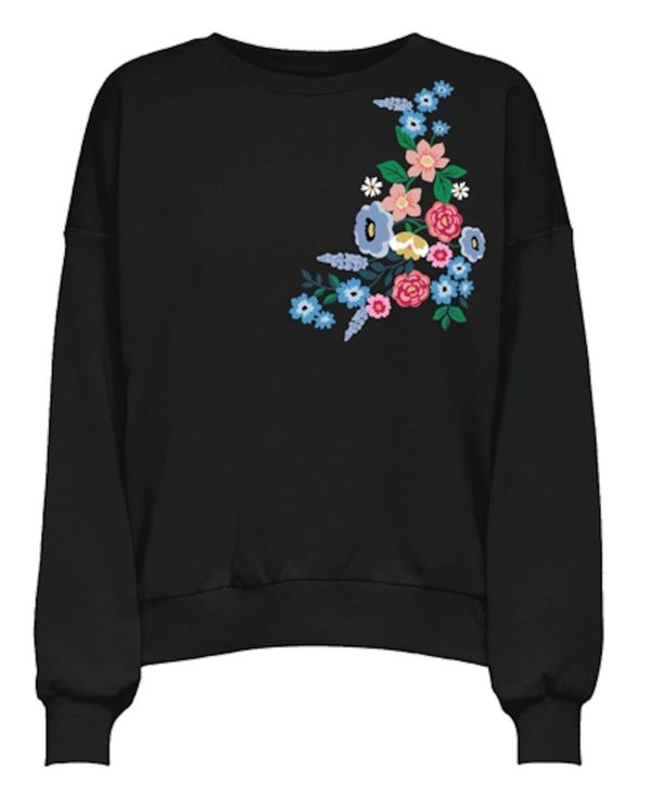 ONLY ONLY Sweater majica 'ONLBROOKE'  plava / zelena / crvena / crna