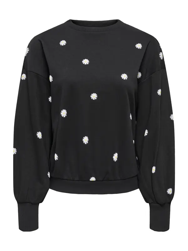 ONLY ONLY Sweater majica 'ONLBROOKE'  žuta / crna / bijela