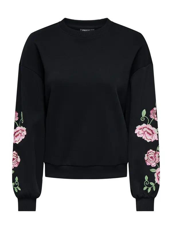 ONLY ONLY Sweater majica 'ONLBROOKLYN'  svijetlozelena / svijetloroza / crna / bijela