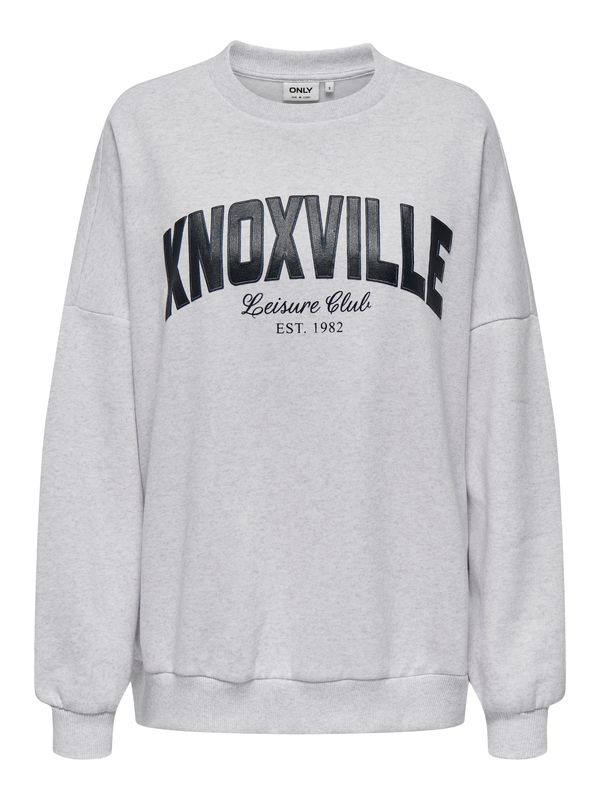 ONLY ONLY Sweater majica 'ONLDEBORAH'  siva melange / crna
