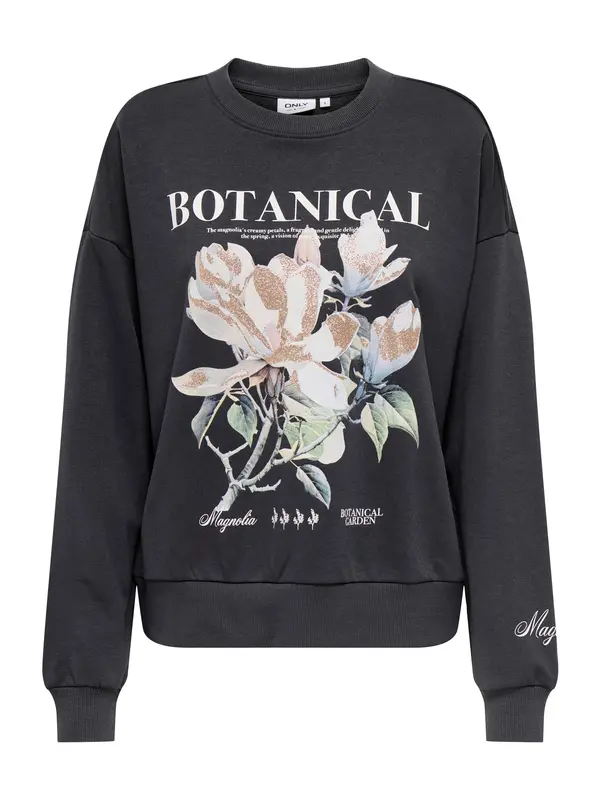 ONLY ONLY Sweater majica 'ONLFLEUR'  zlatna / bazalt siva / svijetlozelena / bijela