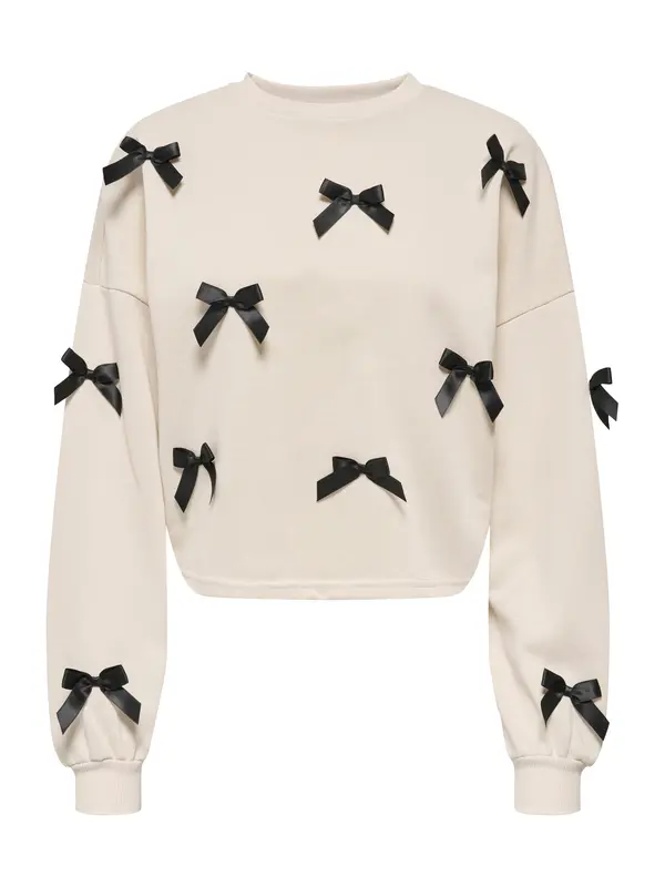 ONLY ONLY Sweater majica 'ONLJEDEITE'  bež / crna