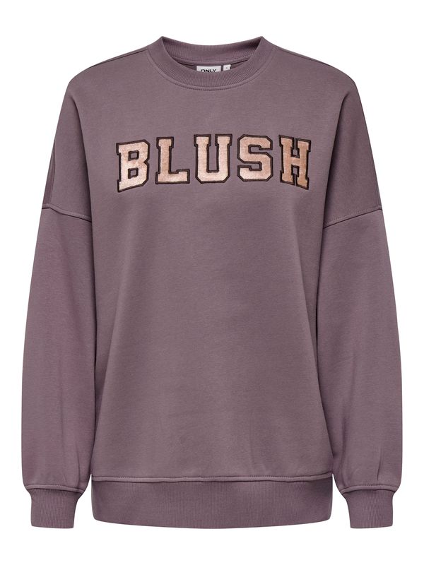 ONLY ONLY Sweater majica 'ONLKAITLYN'  sivkasto ljubičasta (mauve)