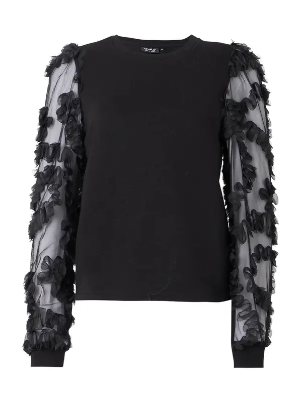 ONLY ONLY Sweater majica 'ONLLavin'  crna