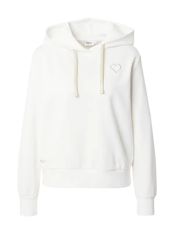 ONLY ONLY Sweater majica 'ONLNola'  zlatna / bijela