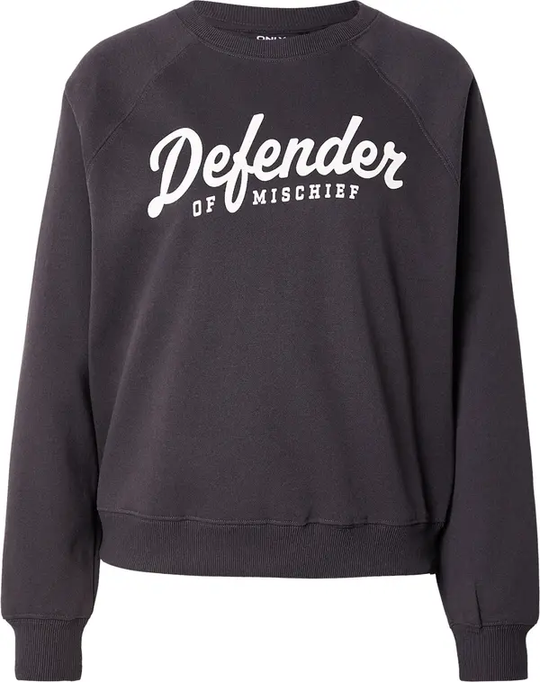 ONLY ONLY Sweater majica 'ONLVELLA'  crna / bijela