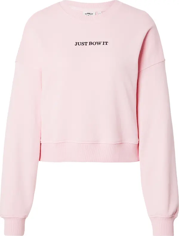 ONLY ONLY Sweater majica 'ONLVIV'  prljavo roza / krvavo crvena / crna