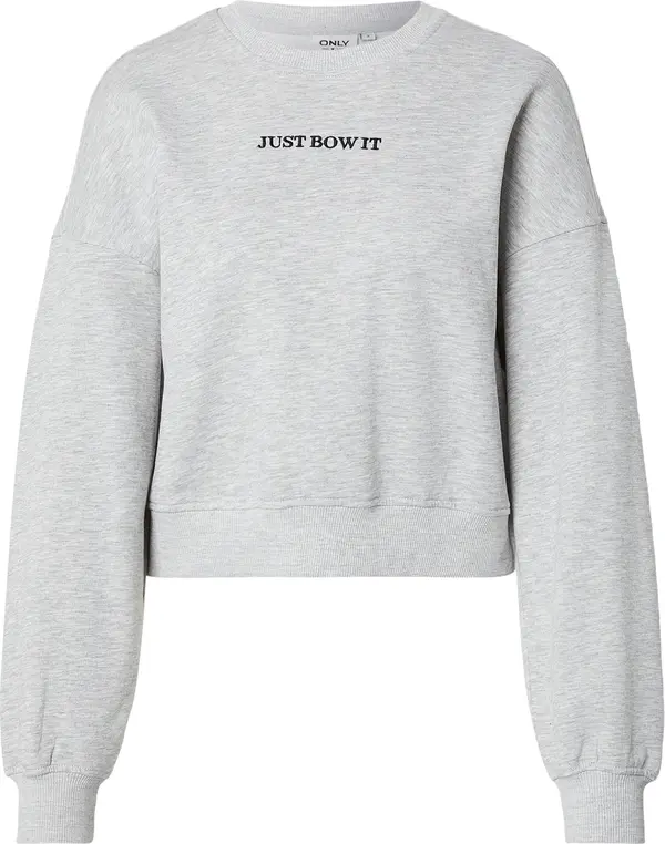 ONLY ONLY Sweater majica 'ONLVIV'  svijetlosiva / roza