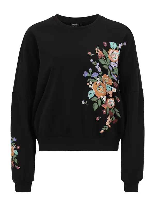 Only Tall Only Tall Sweater majica  zelena / svijetloljubičasta / narančasta / crna