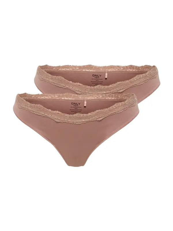 ONLY ONLY Tanga gaćice 'ONLVICKY'  smeđa