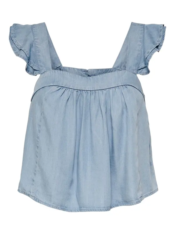 ONLY ONLY Top 'Boho'  svijetloplava