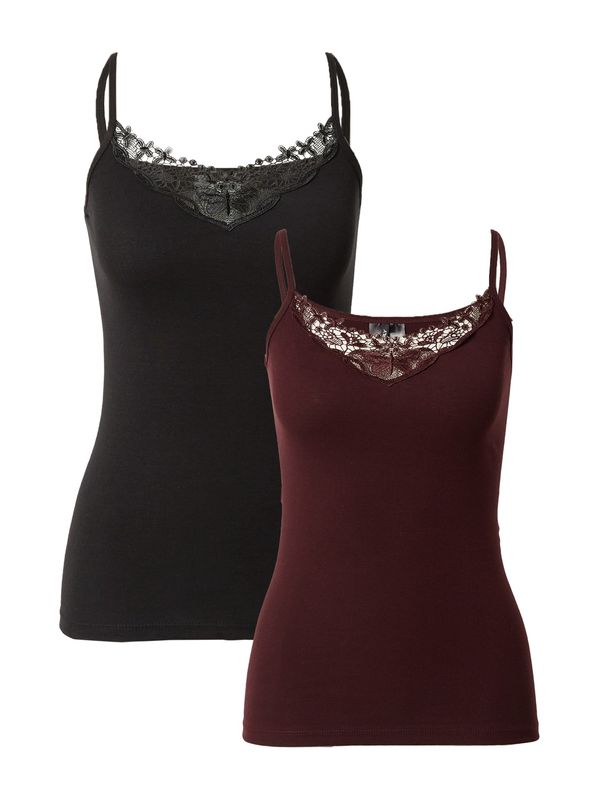 ONLY ONLY Top 'KIRA'  tamno ljubičasta / crna