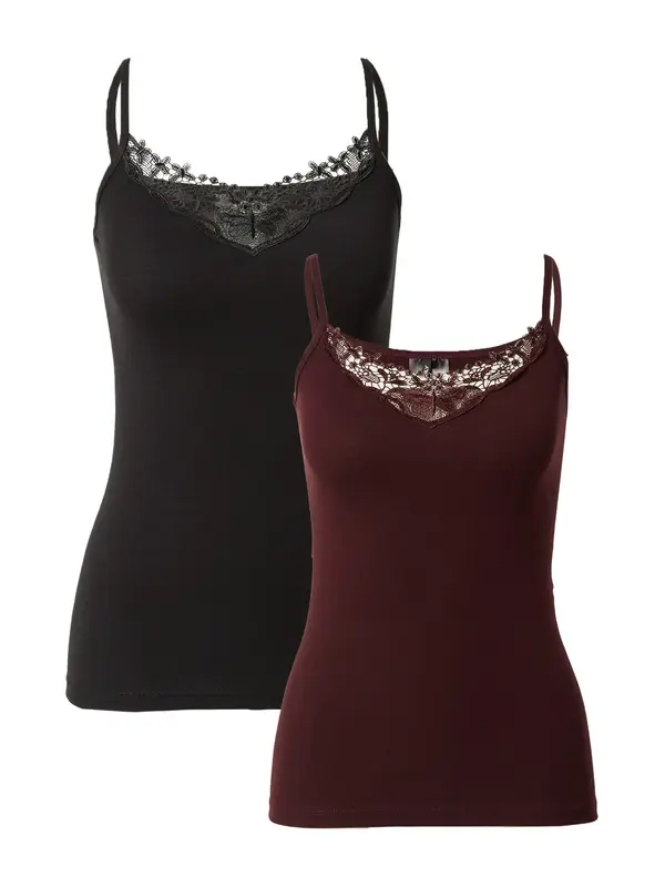 ONLY ONLY Top 'KIRA'  tamno ljubičasta / crna