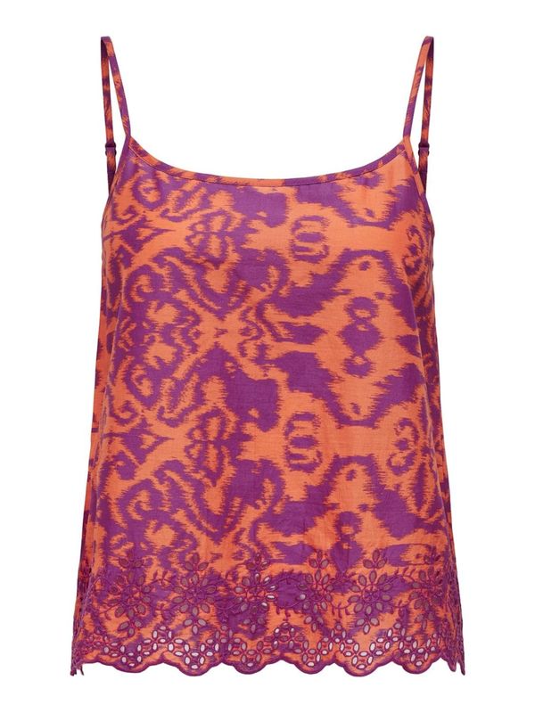 ONLY ONLY Top 'LOU'  ljubičasta / narančasto crvena