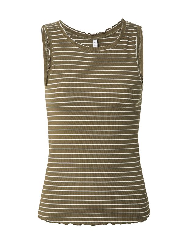 ONLY ONLY Top  maslinasta / bijela