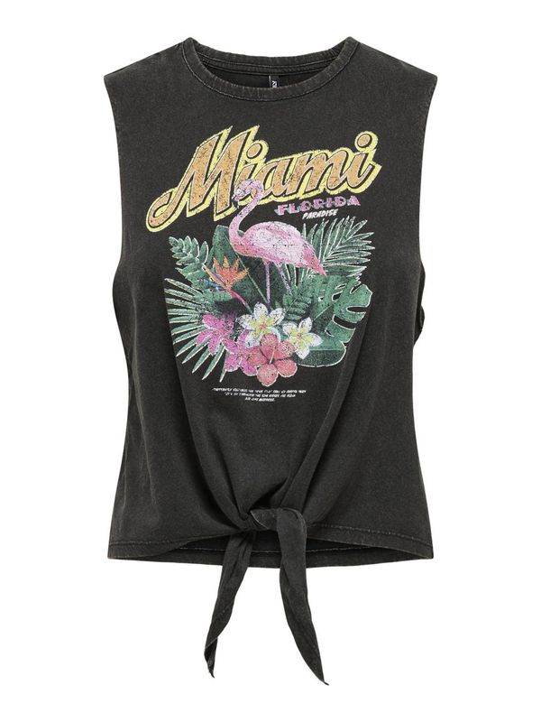 ONLY ONLY Top  med / sivkasto zelena / orhideja bijela / crna