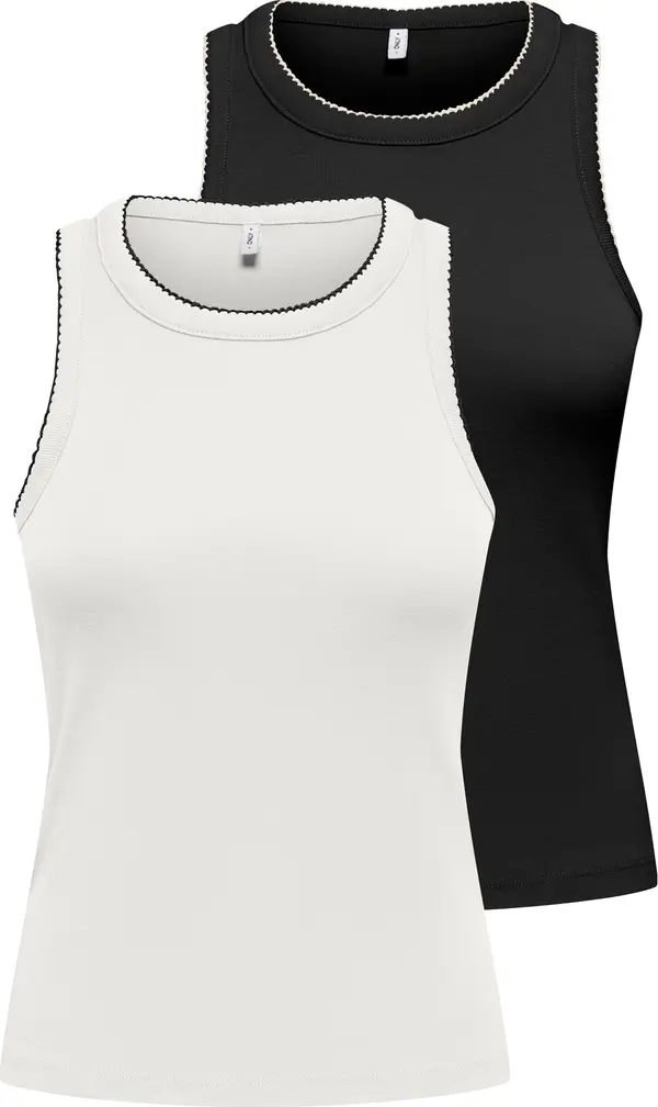 ONLY ONLY Top 'ONLALLY'  crna / bijela
