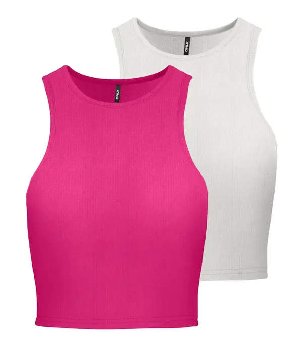 ONLY ONLY Top 'ONLBelia'  malina / bijela