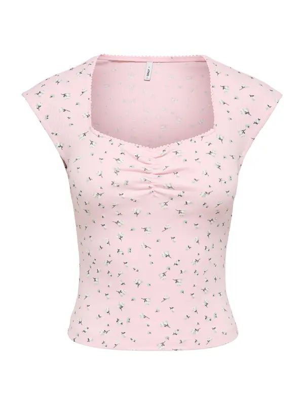 ONLY ONLY Top 'ONLFENJA'  lila / crna / bijela