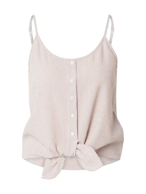 ONLY ONLY Top 'ONLLECEY'  smeđa / bijela
