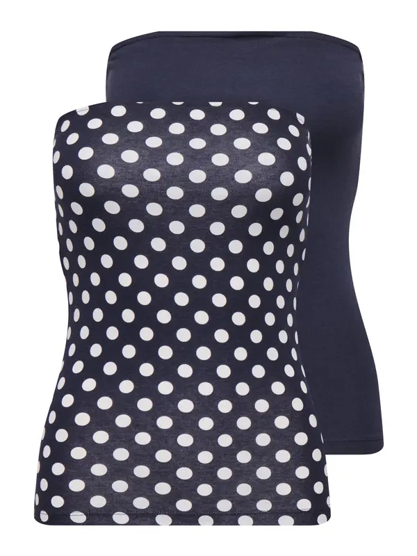 ONLY ONLY Top 'ONLLIVE LOVE'  tamno plava / bijela