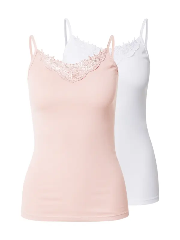 ONLY ONLY Top 'ONLLULU'  svijetlosmeđa / bijela